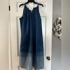 NWOT Ashley Stewart Ombré Bottom Jean Dress, Size XL